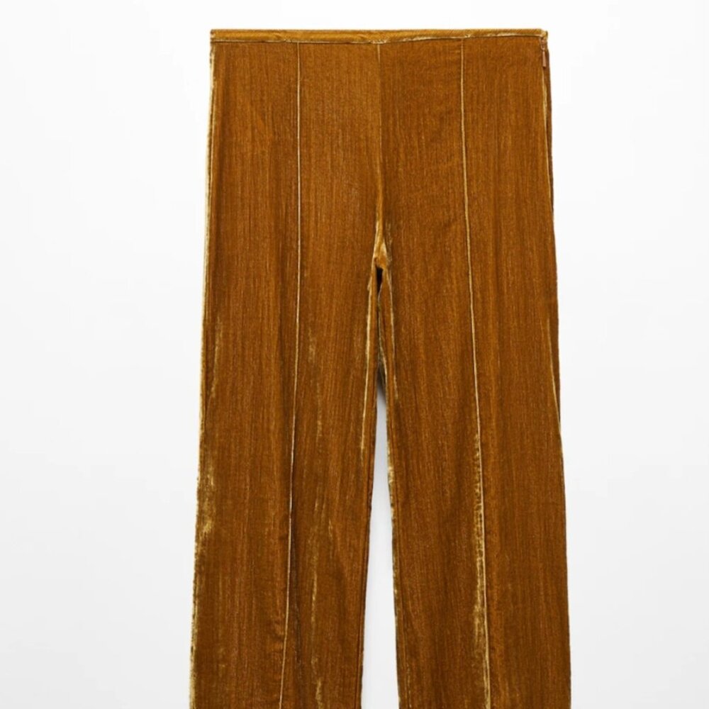 MANGO VELVET PANTS - SIZE 2
